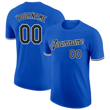 Load image into Gallery viewer, Custom Thunder Blue Black-White Performance T-Shirt