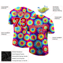Load image into Gallery viewer, Custom Tie Dye Red-White 3D Performance T-Shirt
