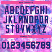 Загрузить изображение в средство просмотра галереи, Custom Tie Dye Royal-Pink 3D Performance T-Shirt