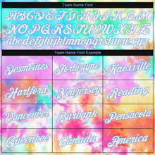 Загрузить изображение в средство просмотра галереи, Custom Stitched Tie Dye White-Light Blue 3D Rainbow Sports Pullover Sweatshirt Hoodie