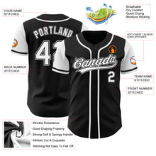 Load image into Gallery viewer, Custom Black White-Gray Authentic Two Tone Baseball Jersey