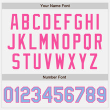 Загрузить изображение в средство просмотра галереи, Custom White Light Blue-Pink Authentic Two Tone Baseball Jersey