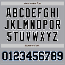 Загрузить изображение в средство просмотра галереи, Custom Gray Black-Light Blue Authentic Two Tone Baseball Jersey