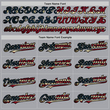 Загрузить изображение в средство просмотра галереи, Custom Gray Vintage USA Flag Royal-Black Authentic Two Tone Baseball Jersey