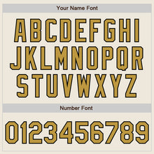 Загрузить изображение в средство просмотра галереи, Custom Cream Old Gold-Black Authentic Two Tone Baseball Jersey