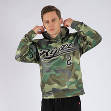 Charger l'image dans la galerie, Custom Stitched Camo Black-Cream Sports Pullover Sweatshirt Salute To Service Hoodie