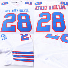 Load image into Gallery viewer, Custom White Royal-Red Mesh Authentic Football Jersey