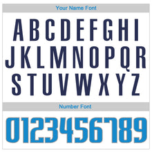 Загрузить изображение в средство просмотра галереи, Custom White Blue-Navy Authentic Throwback Basketball Jersey