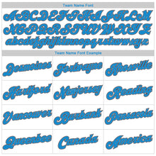 Загрузить изображение в средство просмотра галереи, Custom White Blue-Black Authentic Throwback Basketball Jersey