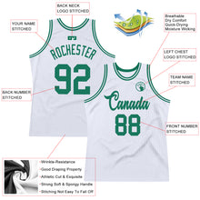 Загрузить изображение в средство просмотра галереи, Custom White Kelly Green Authentic Throwback Basketball Jersey