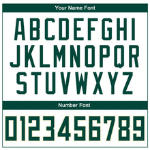 Laden Sie das Bild in den Galerie-Viewer, Custom White Hunter Green-Cream Authentic Throwback Basketball Jersey