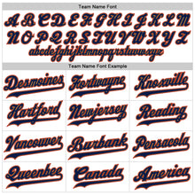 Laden Sie das Bild in den Galerie-Viewer, Custom White Old Gold-Navy Authentic Baseball Jersey