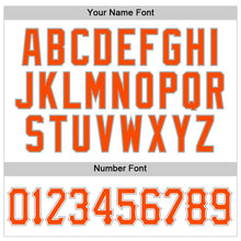 Загрузить изображение в средство просмотра галереи, Custom White Orange-Gray Authentic Baseball Jersey