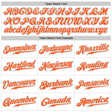 Загрузить изображение в средство просмотра галереи, Custom White Orange-Gray Authentic Baseball Jersey