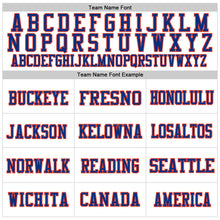 Загрузить изображение в средство просмотра галереи, Custom White Royal-Orange Mesh Authentic Throwback Football Jersey