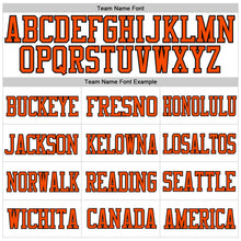 Charger l'image dans la galerie, Custom White Orange-Black Mesh Authentic Football Jersey
