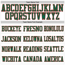 Charger l'image dans la galerie, Custom White Kelly Green-Red Mesh Authentic Football Jersey