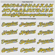 Charger l'image dans la galerie, Custom White Royal Pinstripe Gold-Royal Authentic Baseball Jersey