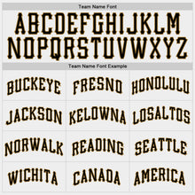 Laden Sie das Bild in den Galerie-Viewer, Custom White Black-Old Gold Authentic Baseball Jersey