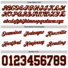 Загрузить изображение в средство просмотра галереи, Custom White Brown Pinstripe Brown-Orange Authentic Basketball Shorts