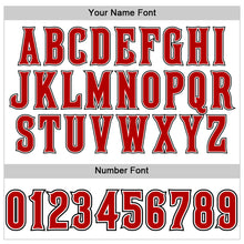 Load image into Gallery viewer, Custom White Red-Black Authentic Sleeveless Baseball Jersey