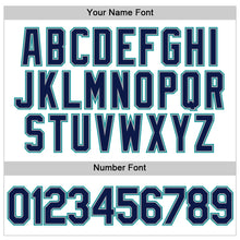 Laden Sie das Bild in den Galerie-Viewer, Custom White Navy-Teal Authentic Sleeveless Baseball Jersey