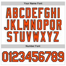 Laden Sie das Bild in den Galerie-Viewer, Custom White Orange-Black Authentic Sleeveless Baseball Jersey