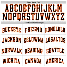 Laden Sie das Bild in den Galerie-Viewer, Custom White Black-Orange Authentic Sleeveless Baseball Jersey