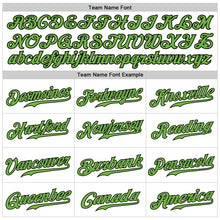 Laden Sie das Bild in den Galerie-Viewer, Custom White Neon Green-Black Authentic Sleeveless Baseball Jersey