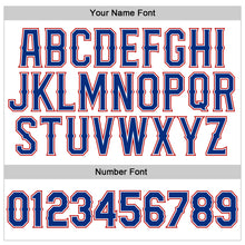 Charger l'image dans la galerie, Custom White Royal-Red Authentic Sleeveless Baseball Jersey