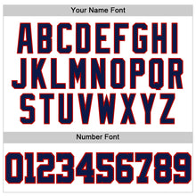 Laden Sie das Bild in den Galerie-Viewer, Custom White Navy-Red Authentic Sleeveless Baseball Jersey