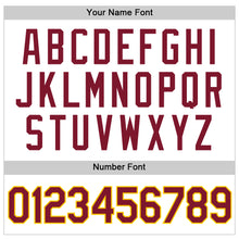 Load image into Gallery viewer, Custom White Crimson-Gold Authentic Sleeveless Baseball Jersey