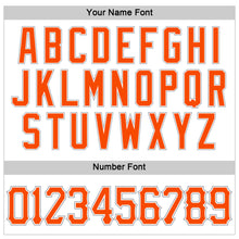 Laden Sie das Bild in den Galerie-Viewer, Custom White Orange-Gray Authentic Sleeveless Baseball Jersey