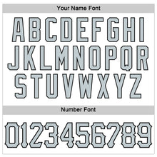 Laden Sie das Bild in den Galerie-Viewer, Custom White Silver-Black Authentic Sleeveless Baseball Jersey