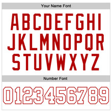 Laden Sie das Bild in den Galerie-Viewer, Custom White White-Red Authentic Sleeveless Baseball Jersey