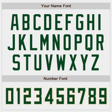 Laden Sie das Bild in den Galerie-Viewer, Custom White Green-Cream Authentic Baseball Jersey