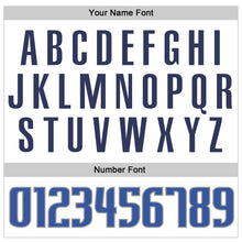 Laden Sie das Bild in den Galerie-Viewer, Custom White Blue-Navy Authentic Baseball Jersey