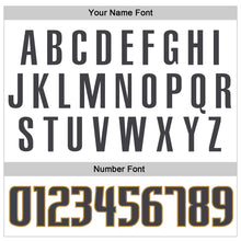 Laden Sie das Bild in den Galerie-Viewer, Custom White Steel Gray-Old Gold Authentic Baseball Jersey