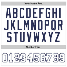 Load image into Gallery viewer, Custom White White-Navy Authentic Throwback Basketball Jersey