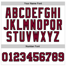 Charger l'image dans la galerie, Custom White Maroon-Black Authentic Throwback Basketball Jersey