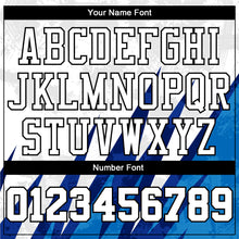 Laden Sie das Bild in den Galerie-Viewer, Custom White White-Royal Round Neck Sublimation Basketball Suit Jersey