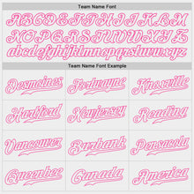 Laden Sie das Bild in den Galerie-Viewer, Custom White White-Pink Authentic Baseball Jersey