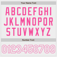 Laden Sie das Bild in den Galerie-Viewer, Custom White White-Pink Authentic Baseball Jersey