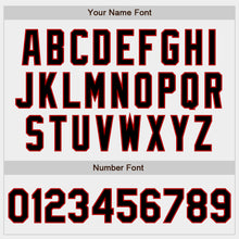 Laden Sie das Bild in den Galerie-Viewer, Custom White Black-Red Authentic Baseball Jersey