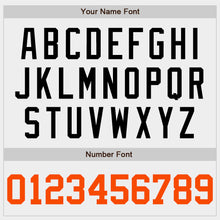 Laden Sie das Bild in den Galerie-Viewer, Custom White Orange-Black Authentic Baseball Jersey