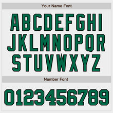 Загрузить изображение в средство просмотра галереи, Custom White Kelly Green-Black Authentic Baseball Jersey