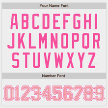 Laden Sie das Bild in den Galerie-Viewer, Custom White Medium Pink-Pink Authentic Baseball Jersey