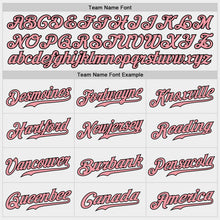 Загрузить изображение в средство просмотра галереи, Custom White Medium Pink-Black Authentic Baseball Jersey