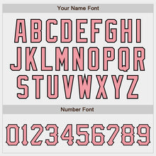Загрузить изображение в средство просмотра галереи, Custom White Medium Pink-Black Authentic Baseball Jersey