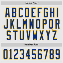 Load image into Gallery viewer, Custom White Royal-Gold Hockey Jersey